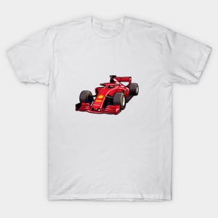 Red Formula 1 Car T-Shirt